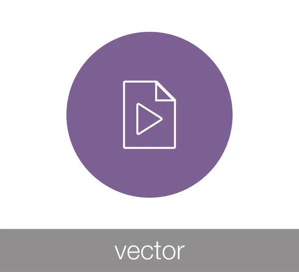 Videodatei-Symbol — Stockvektor