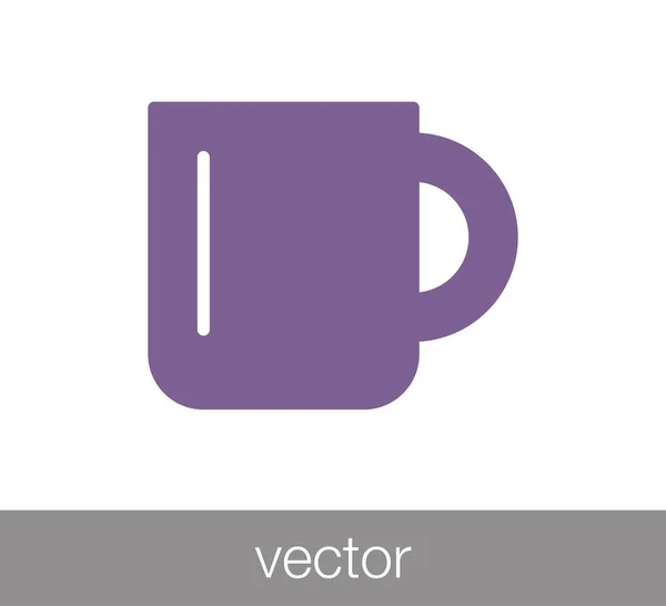 Icono plano de copa — Vector de stock