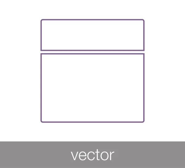 Ícone de layout de slides — Vetor de Stock