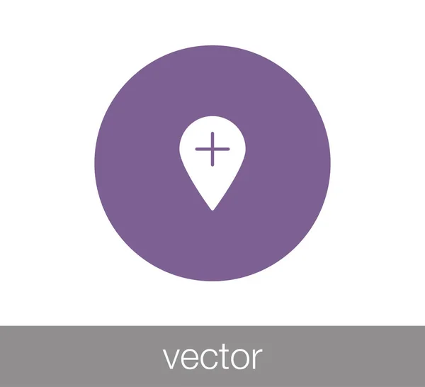 Navigation pin icon — Stock Vector
