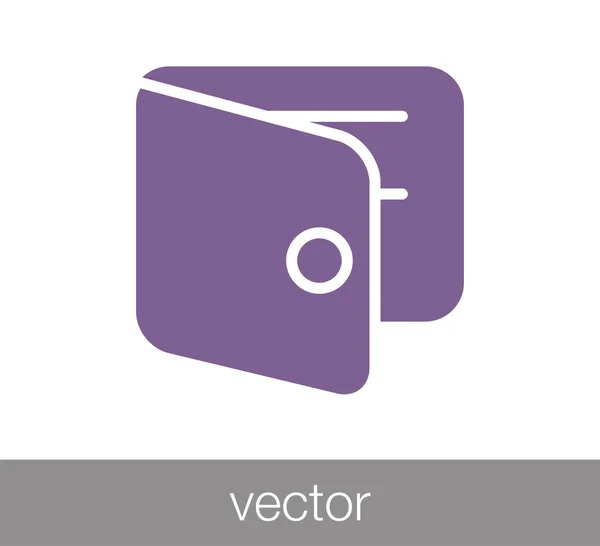 Wallet simple icon — Stock Vector