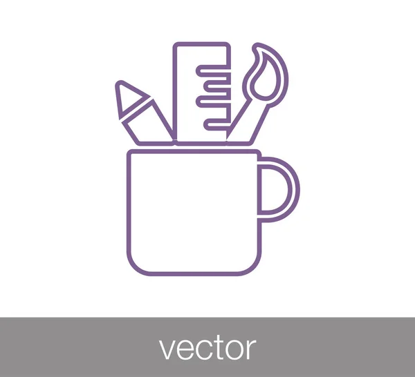 Ruler web icon. — Stock Vector
