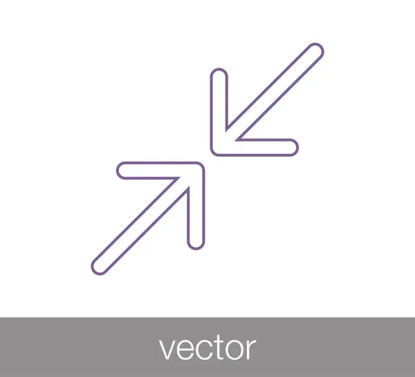 Ícone símbolo escala — Vetor de Stock