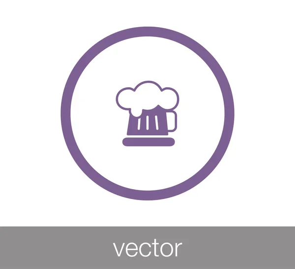 Ikona webové pivo — Stockový vektor