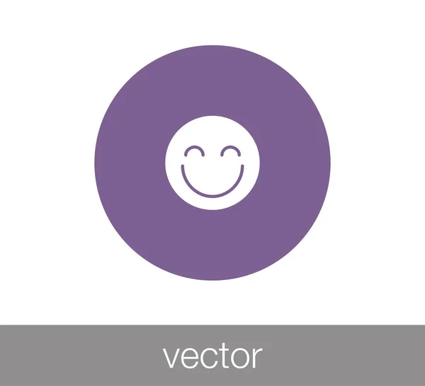 Emoticon pictogram. gezicht pictogram — Stockvector