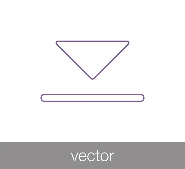 Icono de símbolo de descarga — Vector de stock