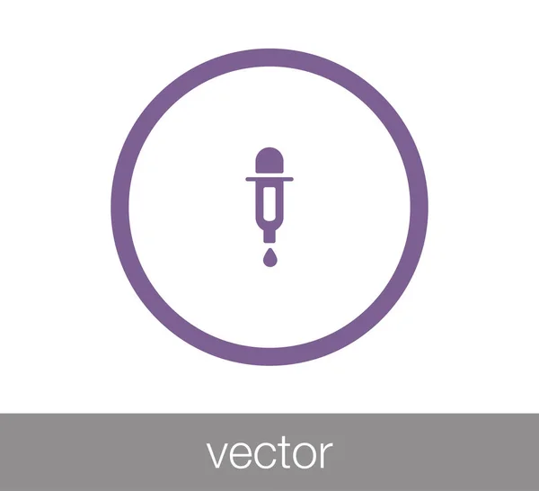 Eyedropper web icon. — Stock Vector