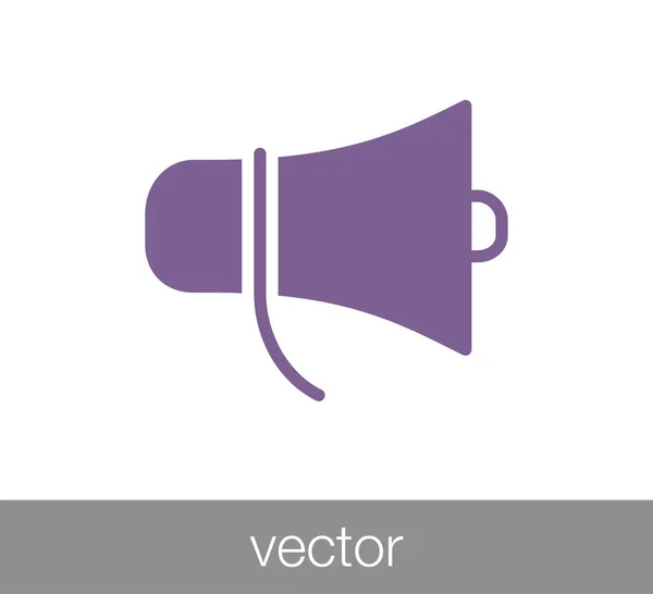 Haut-parleur Flat Icon. — Image vectorielle