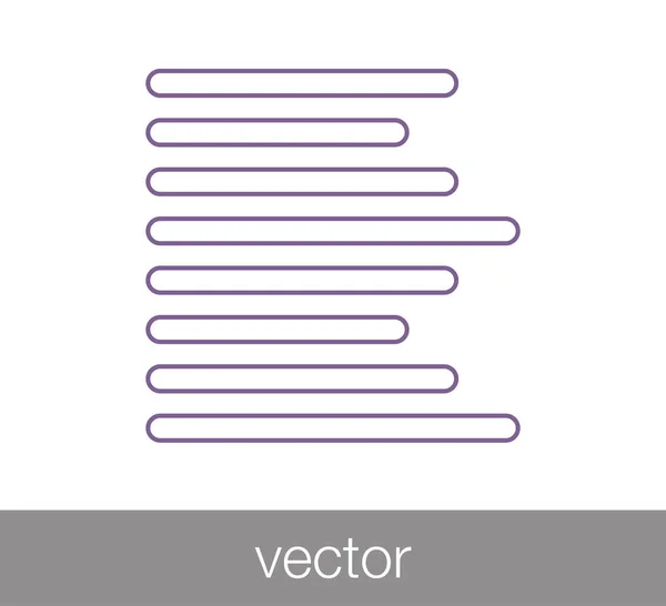 Alinear icono izquierdo — Vector de stock