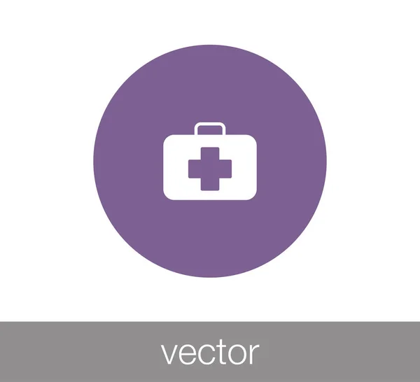Icono del kit de primeros auxilios. — Vector de stock