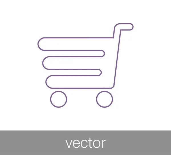 Icono del carrito de compras — Vector de stock