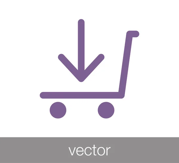 Shopping cart icon — Stock Vector