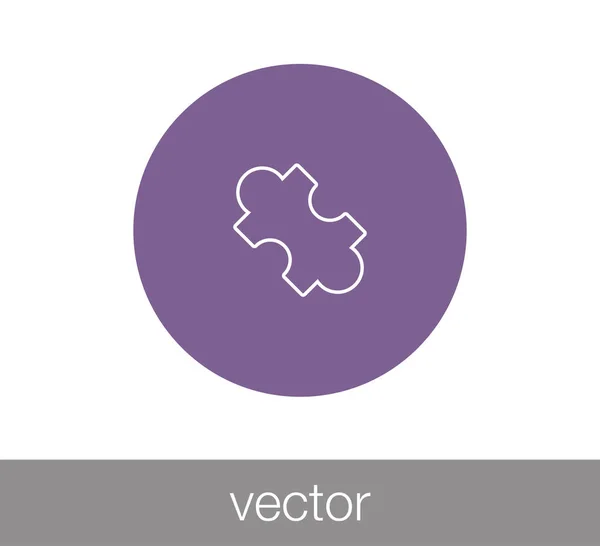 Modul ikonra. Puzzle-ikon. — Stock Vector