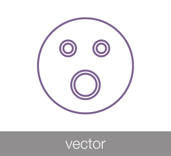 Ikon Emoticon. ikon wajah - Stok Vektor