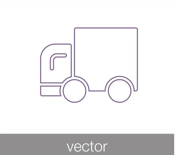 Icono del camión. icono de entrega — Vector de stock