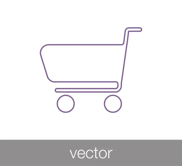 Ícone do carrinho de compras — Vetor de Stock