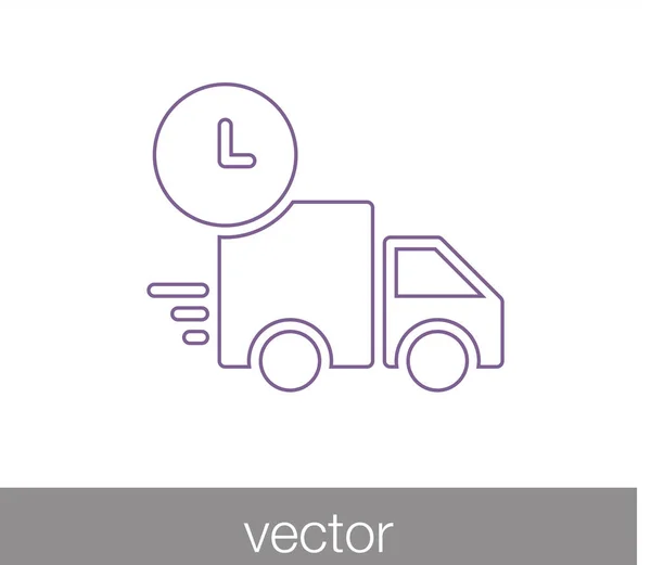 LKW-Ikone. Lieferung-Symbol — Stockvektor