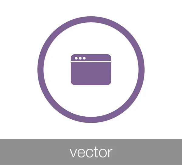 Ventana o icono de programación — Archivo Imágenes Vectoriales