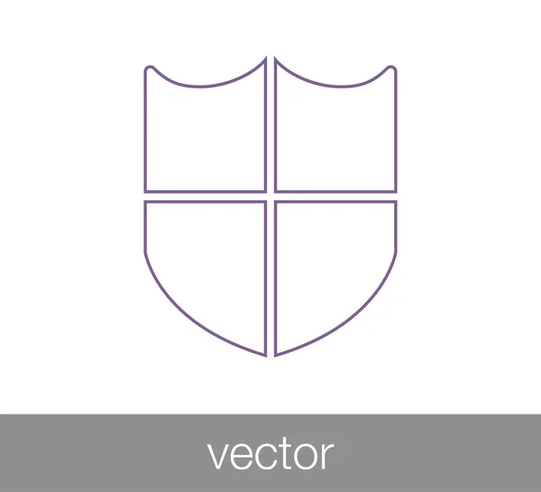 Shield Web-Symbol — Stockvektor