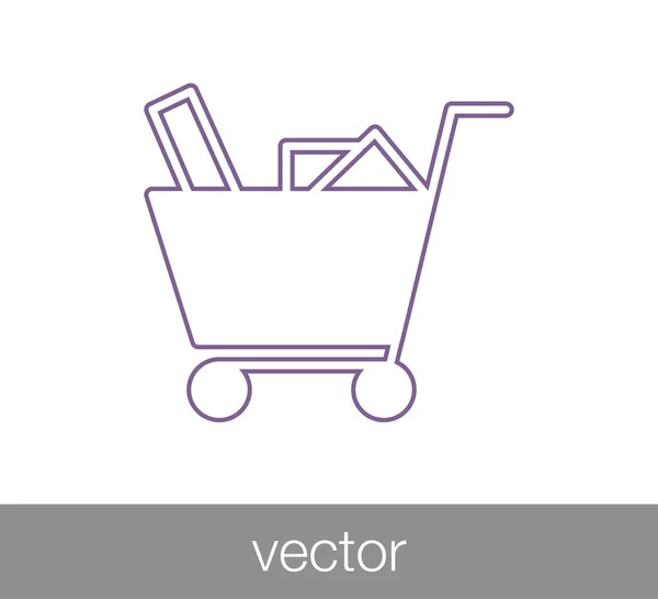 Shopping cart icon — Stock Vector