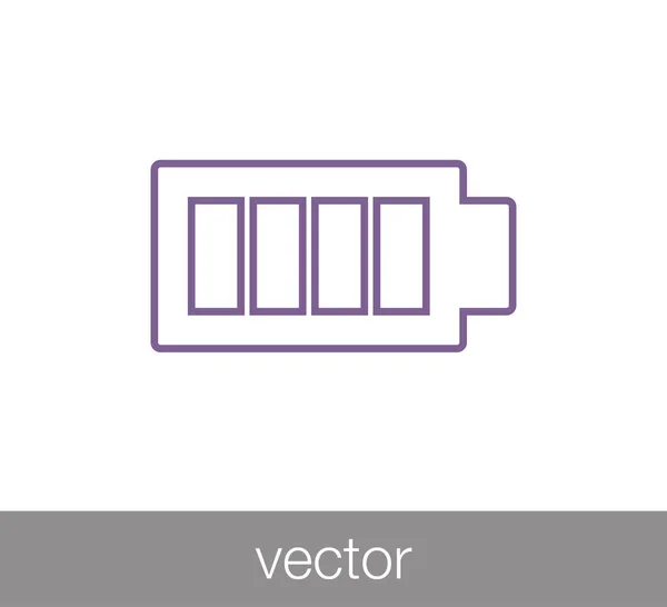 Ikona nabití baterie — Stockový vektor