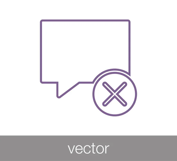 Icono del chat. Icono de comentario . — Vector de stock