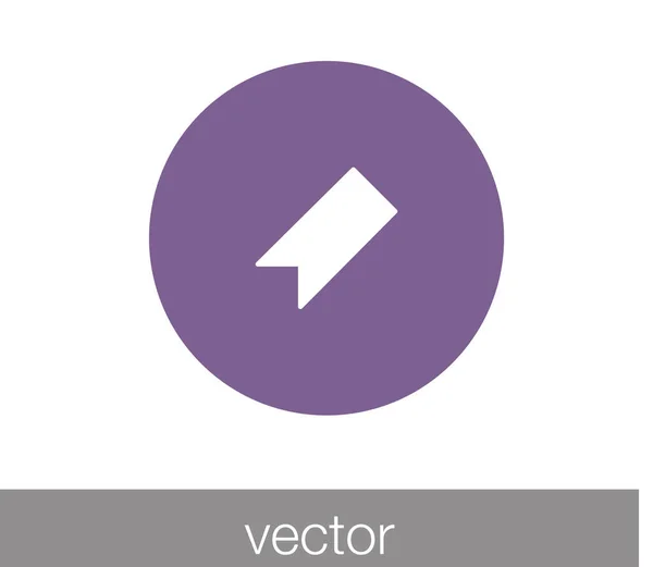 Marcador icono simple — Vector de stock