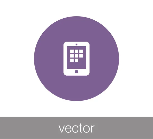 Icono de tableta digital . — Vector de stock