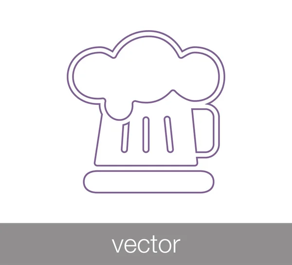 Icono web cerveza — Vector de stock