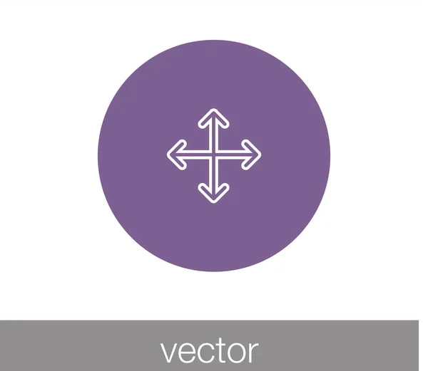 Cursor flaches Symbol — Stockvektor