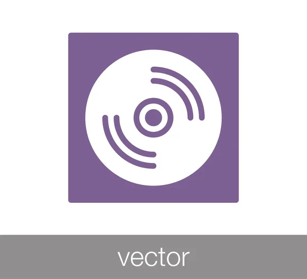 CD disk icon — Stock Vector