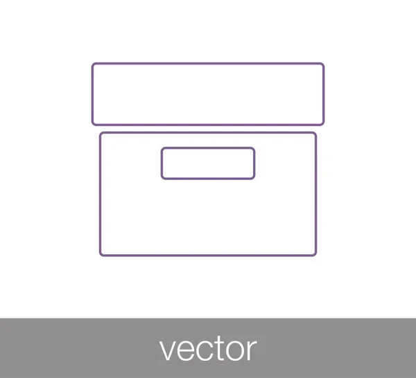 Icono caja de archivo — Vector de stock