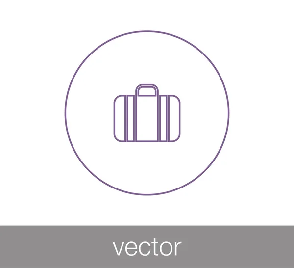 Luggage flat icon — Stock Vector