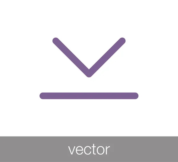 Ícone de símbolo de download — Vetor de Stock