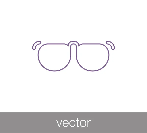 Gafas de sol Icono plano — Vector de stock