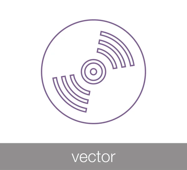 Значок CD диска — стоковый вектор