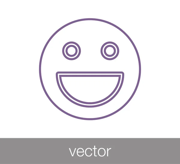 Icono Emoticon. icono de cara — Vector de stock