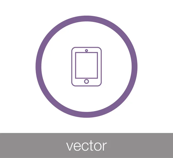 Icono de tableta digital . — Vector de stock