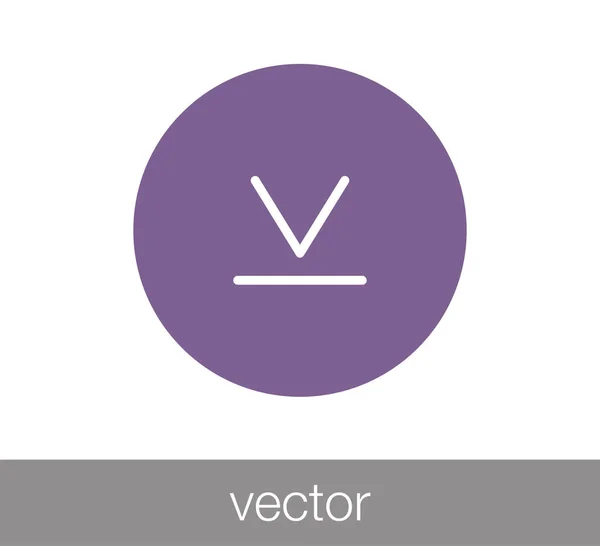 Icono de símbolo de descarga — Vector de stock