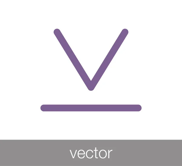 Icono de símbolo de descarga — Vector de stock