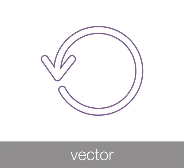 Reload szimbólum nyíl — Stock Vector
