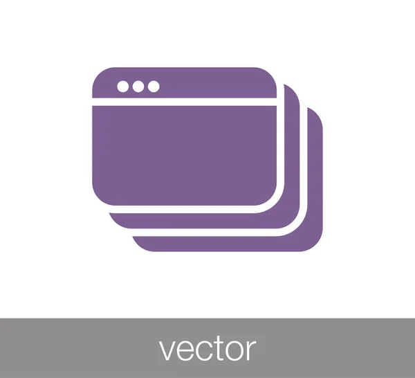 Ventana o icono de programación — Archivo Imágenes Vectoriales