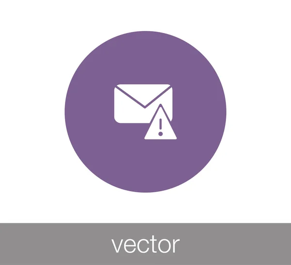 Icona problema email . — Vettoriale Stock