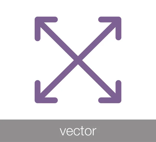 Mover símbolo escala —  Vetores de Stock