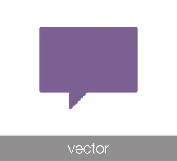 Chat-pictogram. Pictogram van de commentaar. — Stockvector