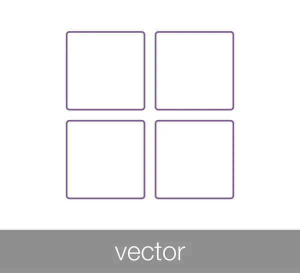 Würfel als Websymbol. — Stockvektor