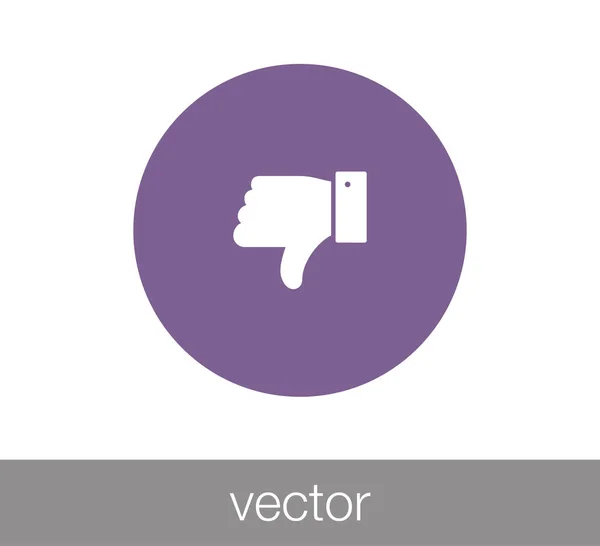 Thumb down icon — Stock Vector