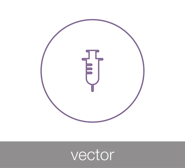 Fecskendő pókháló ikon. — Stock Vector