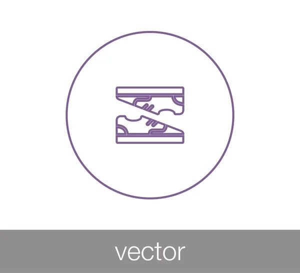 Par de zapatos icono . — Vector de stock