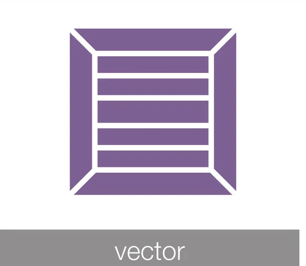 Ícone da caixa. Ícone da caixa de carga —  Vetores de Stock